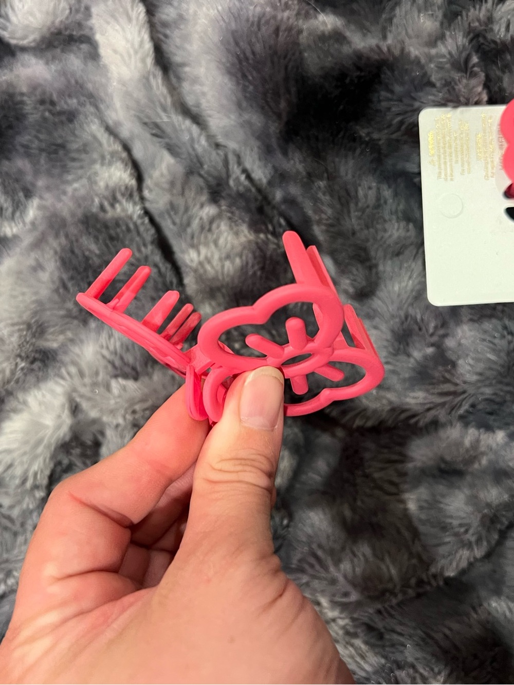 Pink Butterfly HK Hair Claw Clips - Set of 2 - Picture 3 of 3